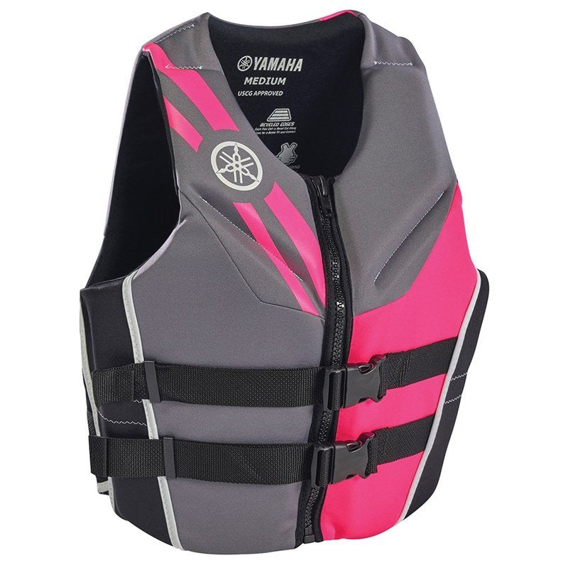 Yamaha Women's 20VNE Neoprene 2-Buckle PFD-Black/Gray/Pink-M