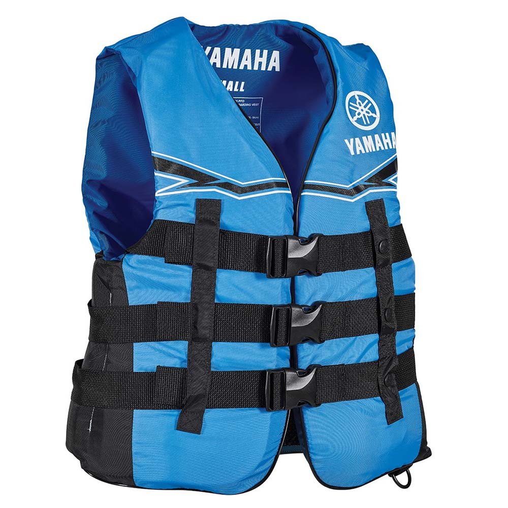 Yamaha Women's 21V3B Nylon Value 3-Buckle PFD-Blue/Black/White-XL