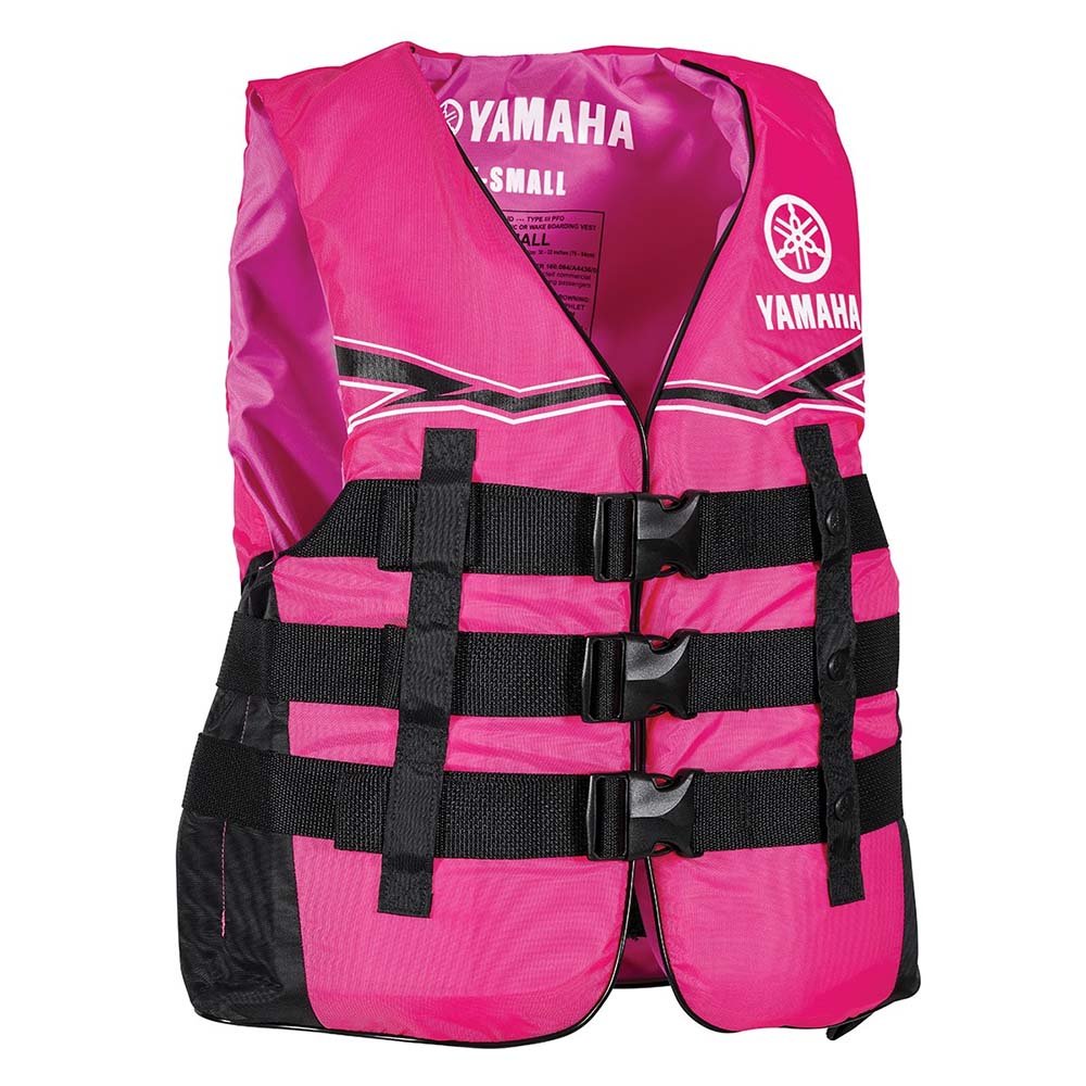 Yamaha Women's 21V3B Nylon Value 3-Buckle PFD-Pink/Black/White-2X