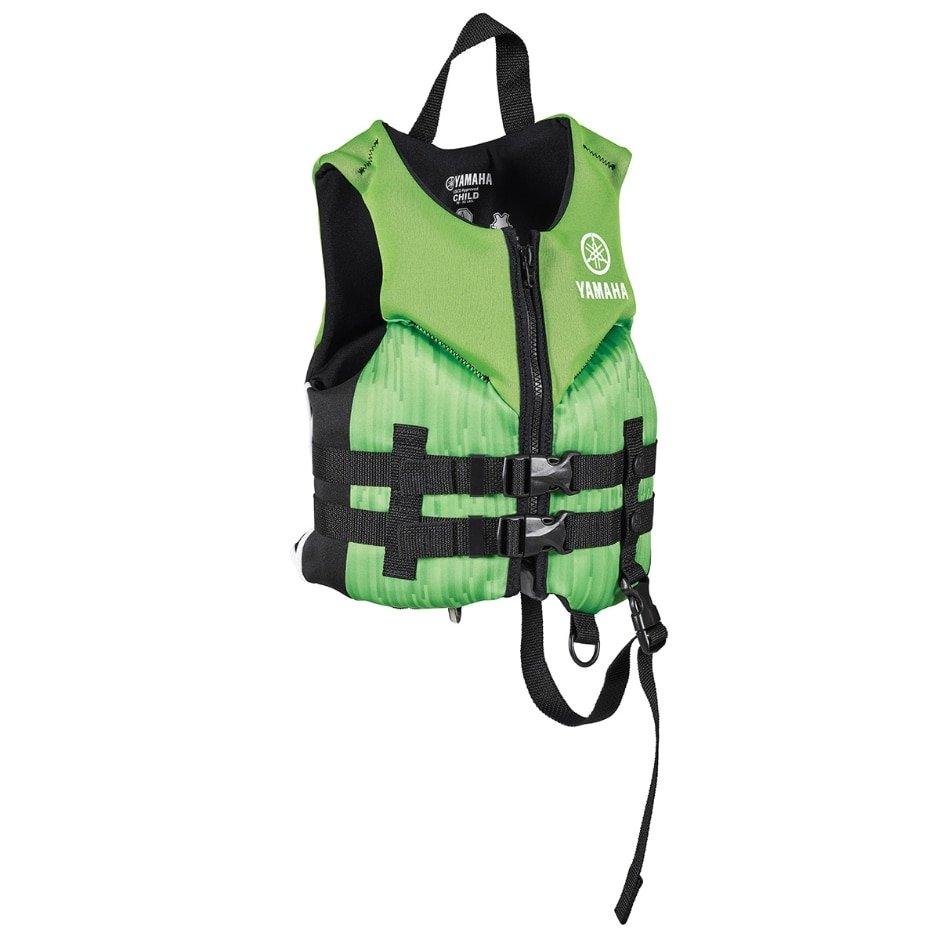 Yamaha Child 21VNE Neoprene 2-Buckle PFD-Green/Black-One Size