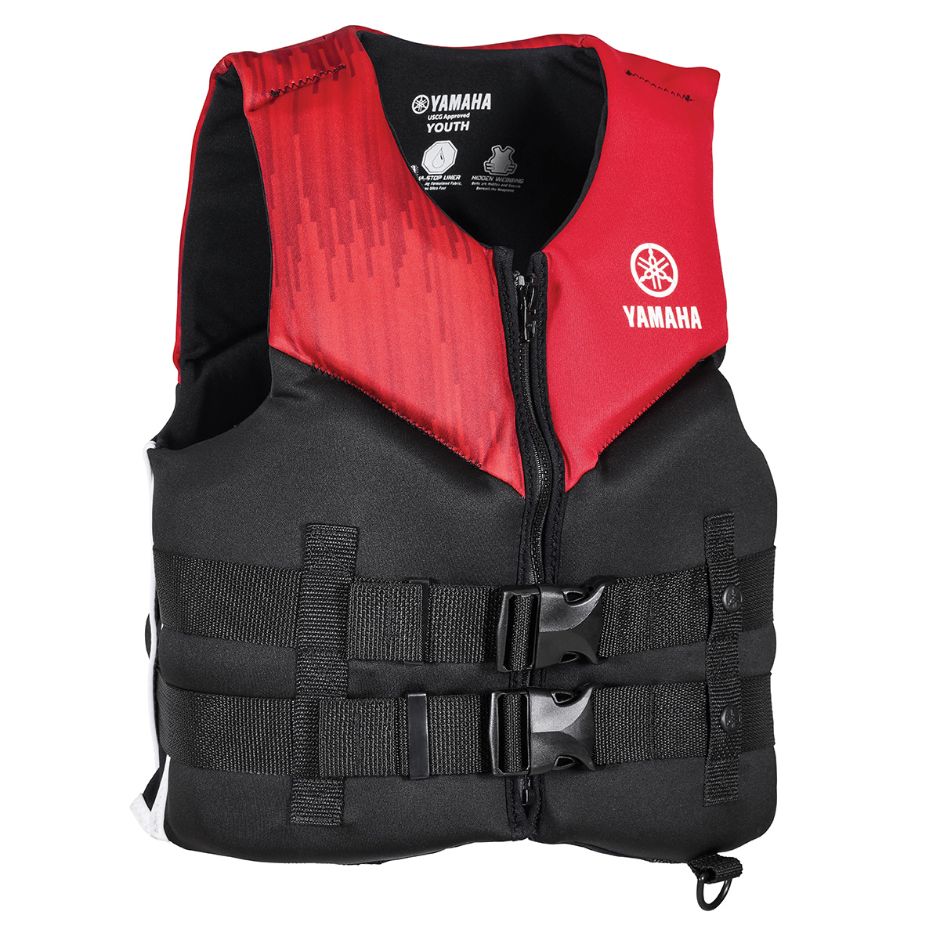 Yamaha Youth 21VNE Neoprene 2-Buckle PFD-One Size-Red/Black/White