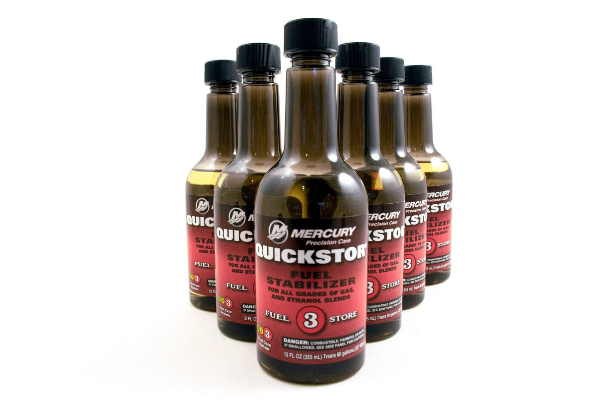 Mercury - Quickstor Fuel Stabilizer - 12oz. - 6-Pack - 92-8M0047932