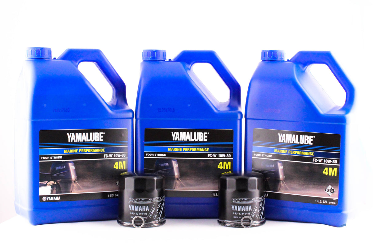 Yamaha F200 F225 F250 3.3L V6 10W-30 Twin Engine Oil Change Kit