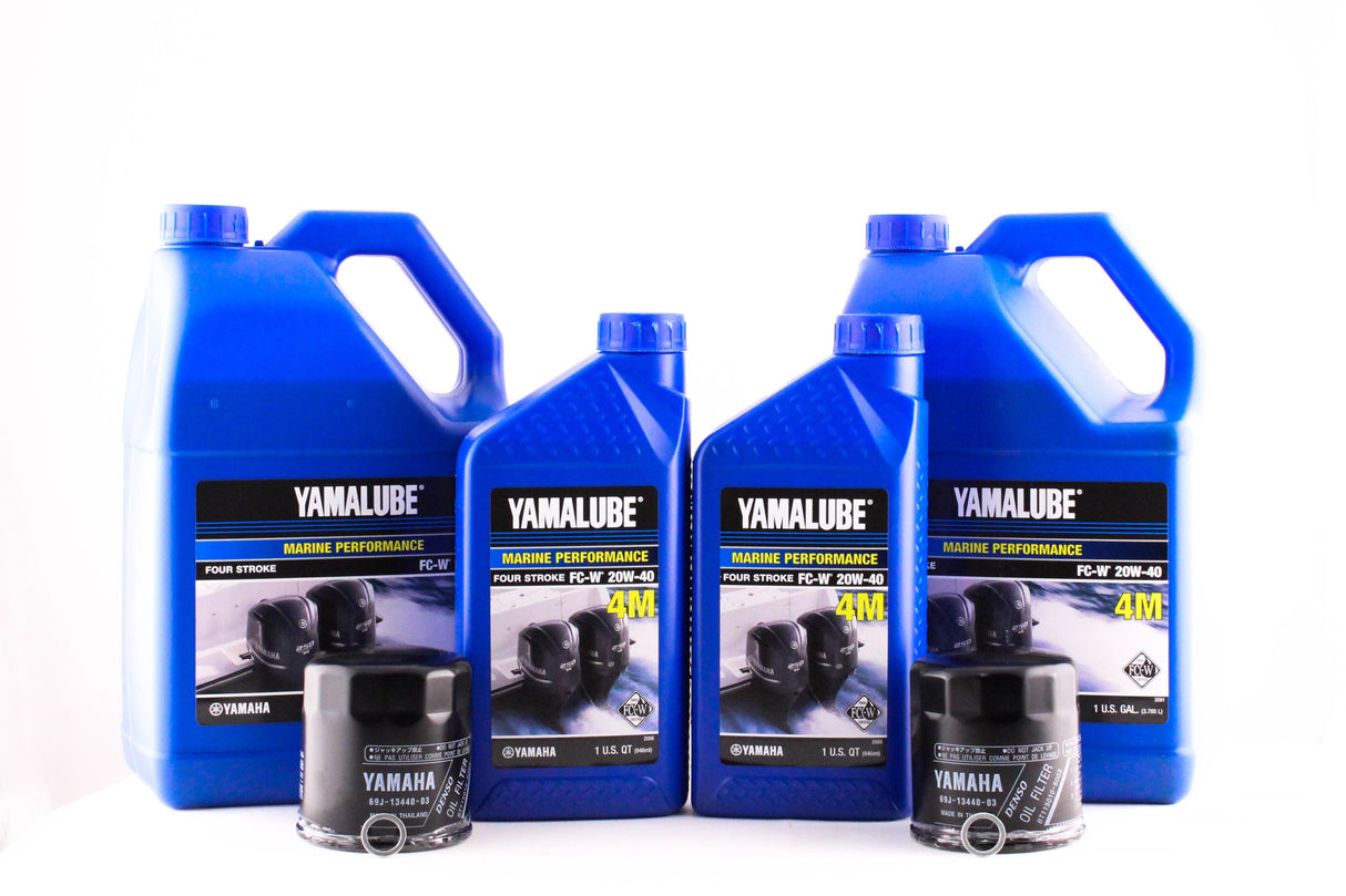 Yamaha F150 20W-40 Twin Engine Oil Change Kit