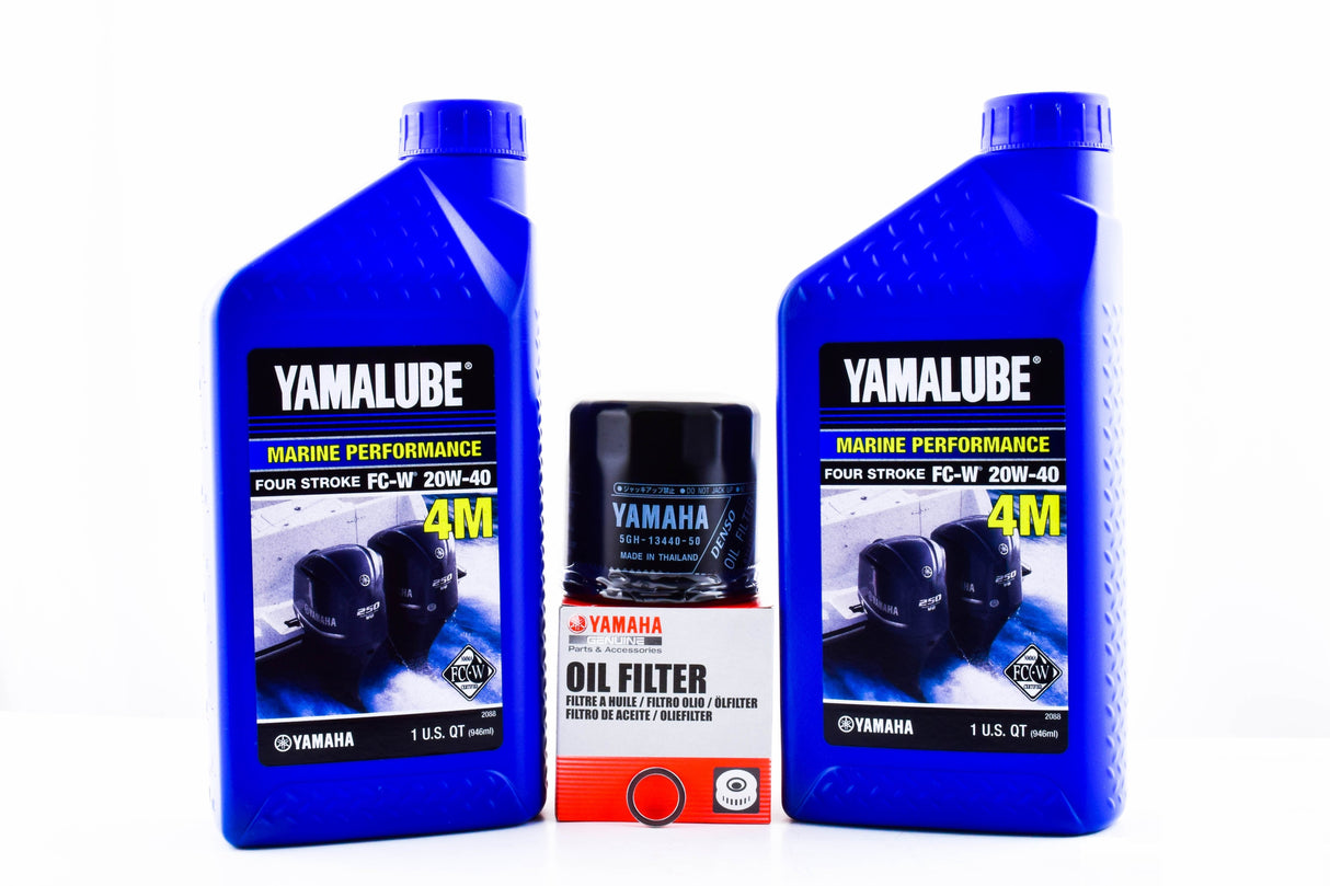 Yamaha F15C F20 F25 T25 20W-40 Oil Change Kit - 2009-Current