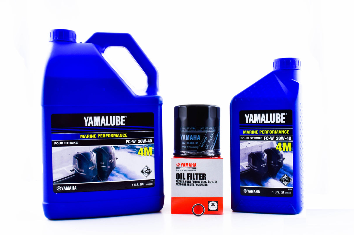 Yamaha F175 F200 In-Line Four 2.8L 20W-40 Oil Change Kit