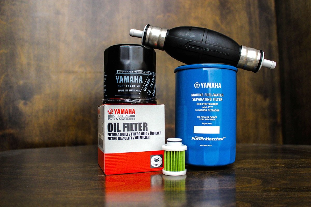 Yamaha 2006 & Newer F115 Oil Filter Fuel/Water Separating Filter w/ Primer Bulb Kit MAR-M10EL-00-00