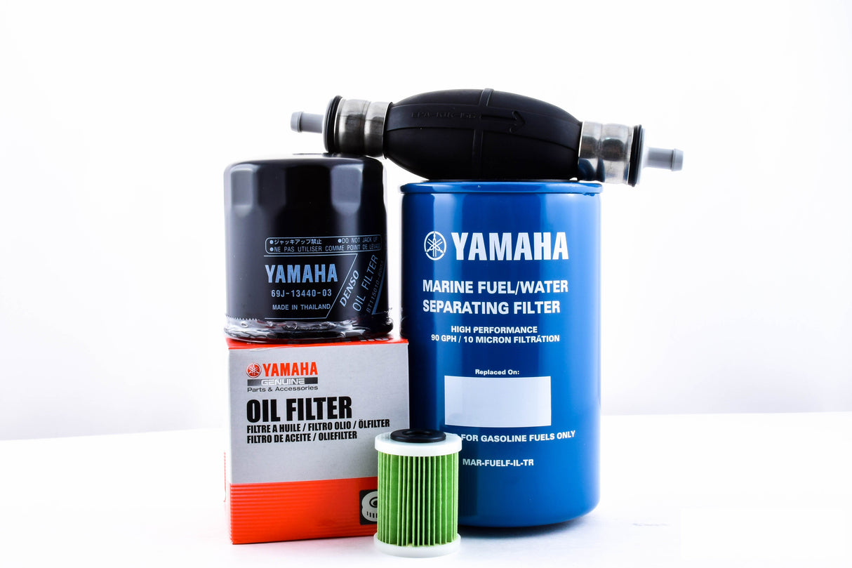 Yamaha F150 2006 & Newer Filter Kit with Primer Bulb Oil Fuel