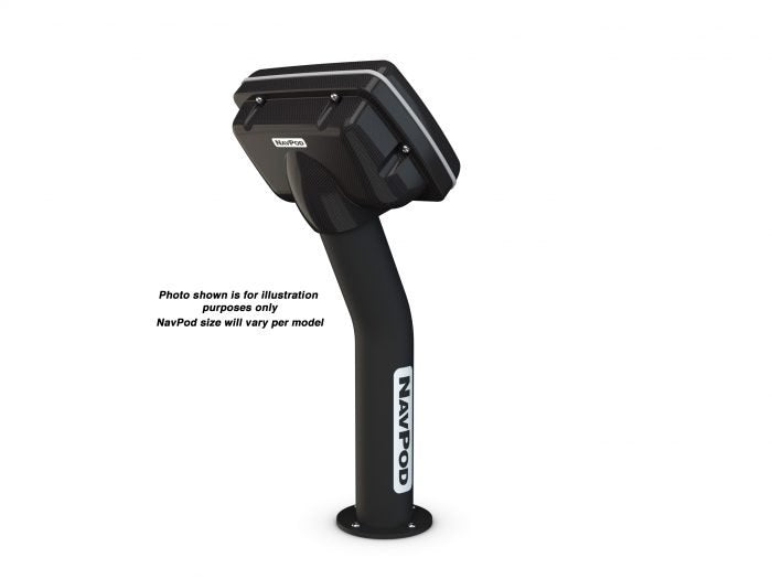 NavPod - PedestalPod Pre-Cut f/Garmin GPSMAP 820, 820xs, 840 840xs - Carbon Black - PED4800-12-C