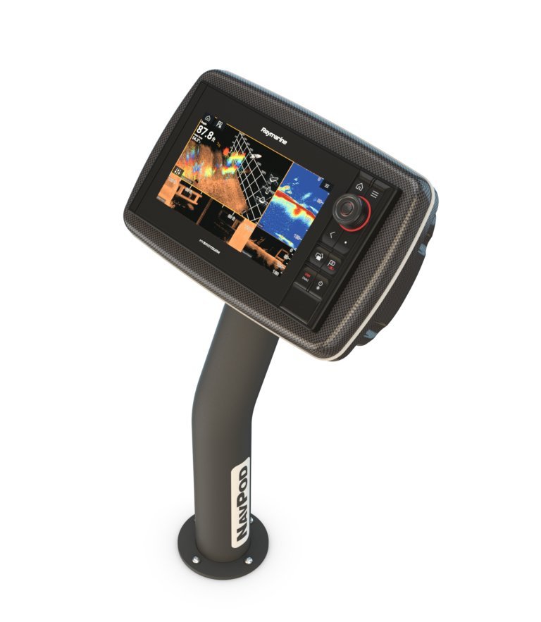 NavPod - PedestalPod Pre-Cut f/Raymarine eS95, eS97 eS98 - Carbon Black - PED4900-01-C