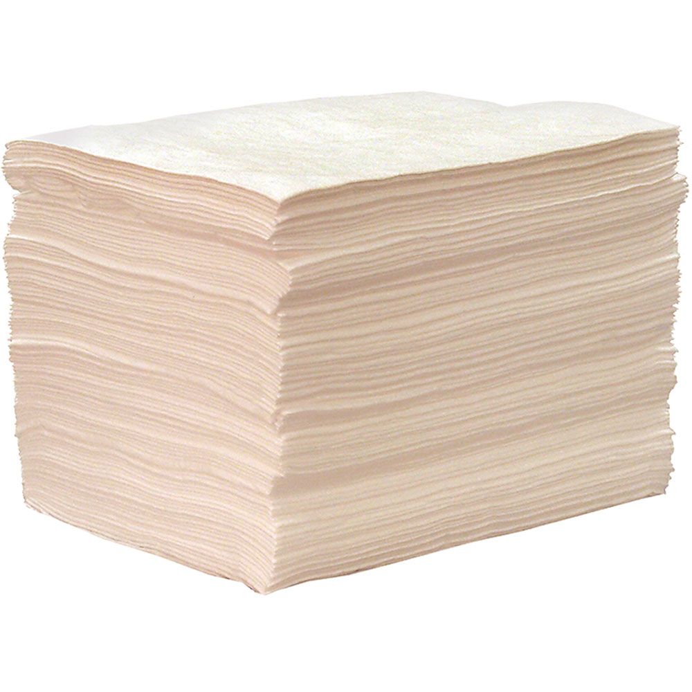 Chemtex - Oil Only Standard Meltblown Pads - Medium Weight - 17" x 19" x 1/4" - 100/Pack - P9W