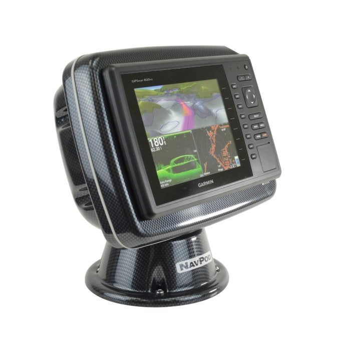 NavPod - PowerPod Pre-Cut f/Garmin GPSMAP 820, 820xs, 840 840xs - Carbon Black - PP4800-12-C