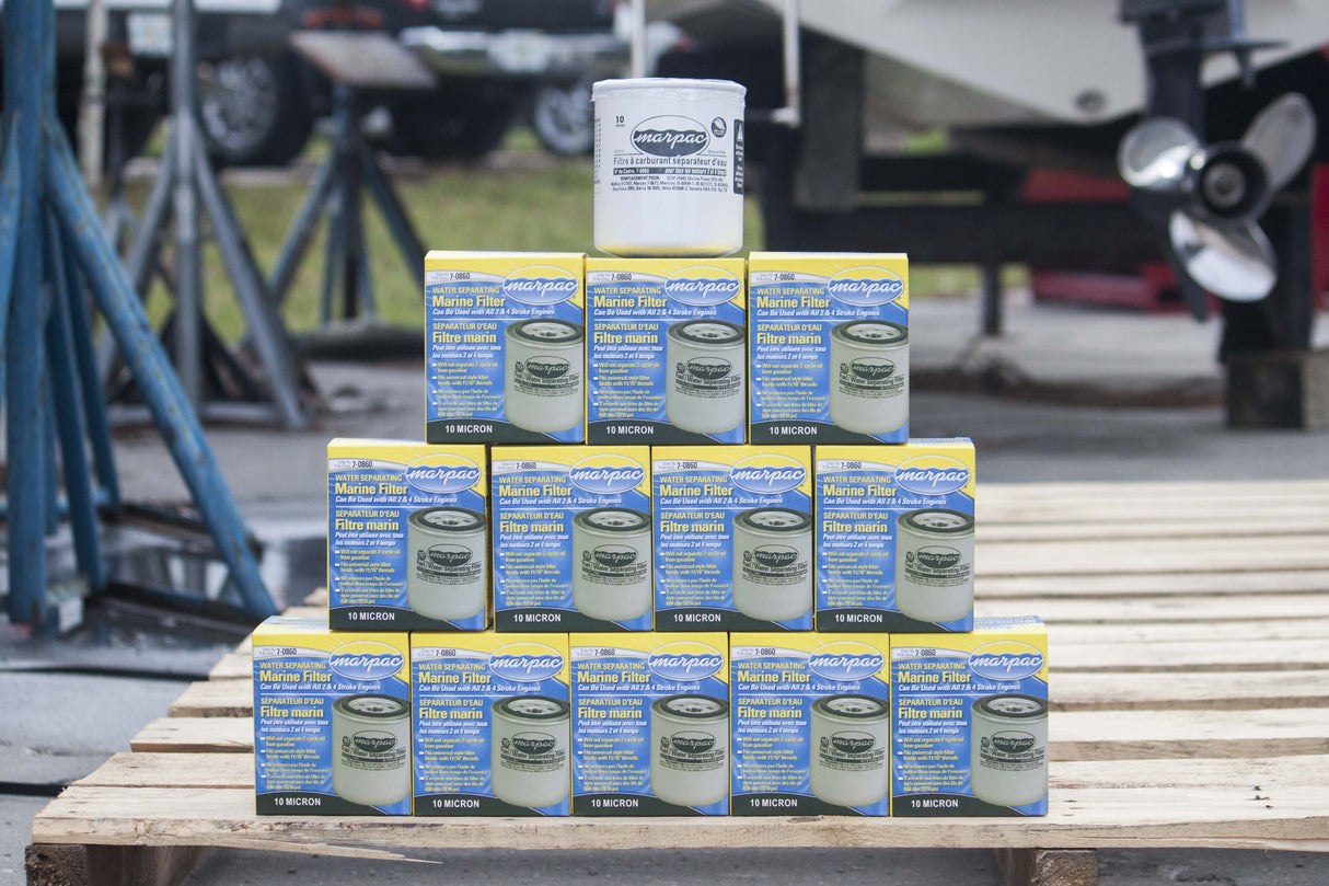 Marpac Fuel Water Separating Filter - 10 Micron - 12-Pack