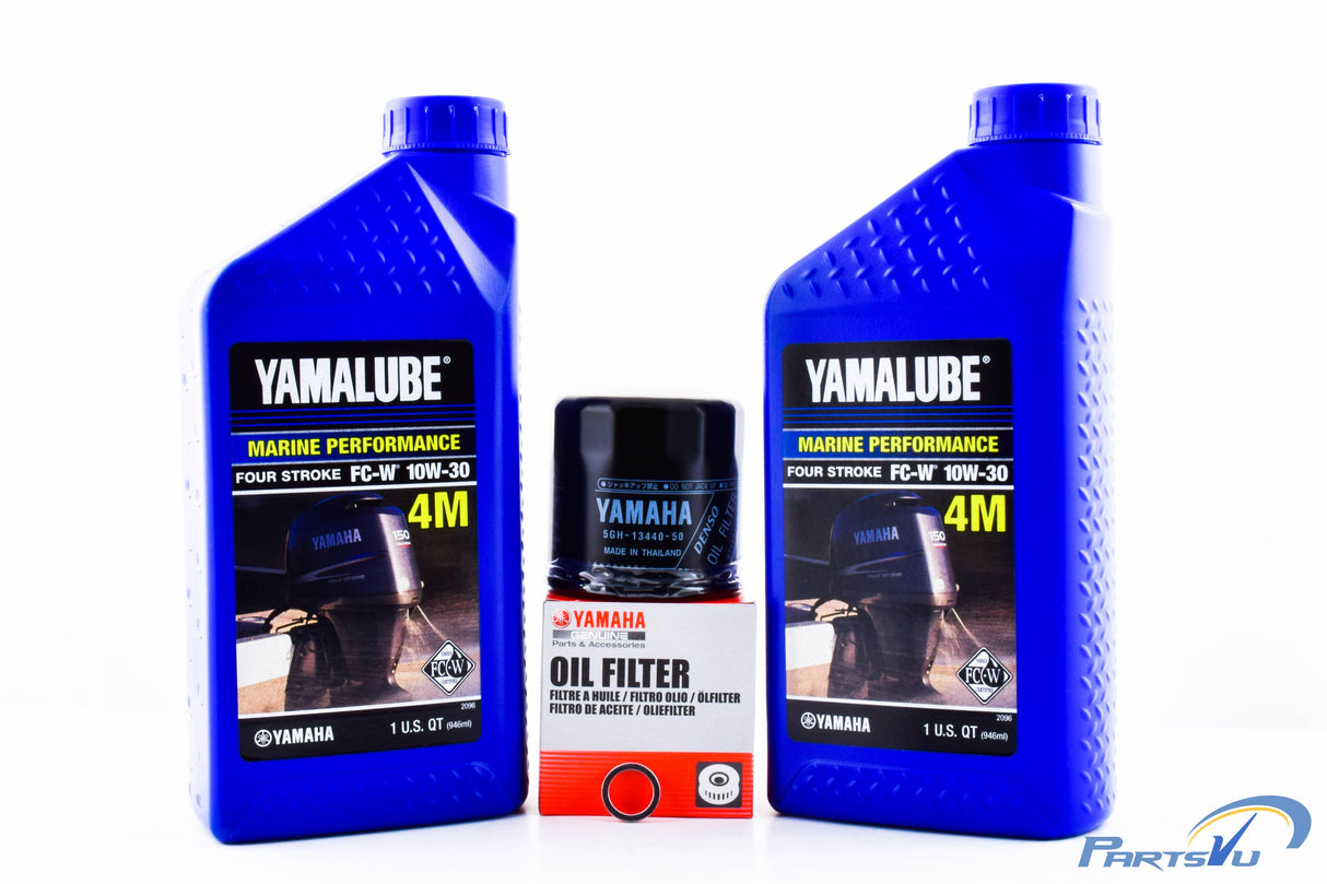 Yamaha F15C F20 F25 T25 10W-30 Oil Change Kit - 2009-Current
