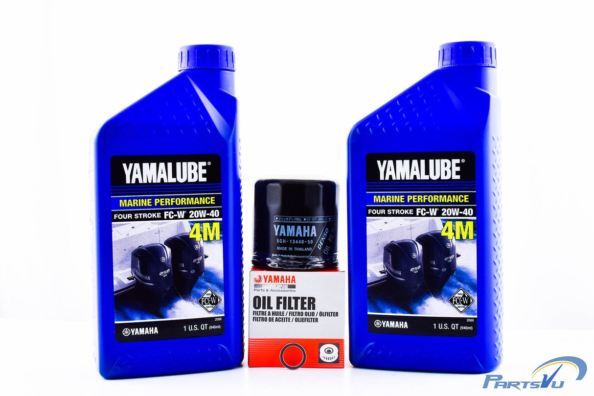 Yamaha F15C F20 F25 T25 20W-40 Oil Change Kit - 2009-Current
