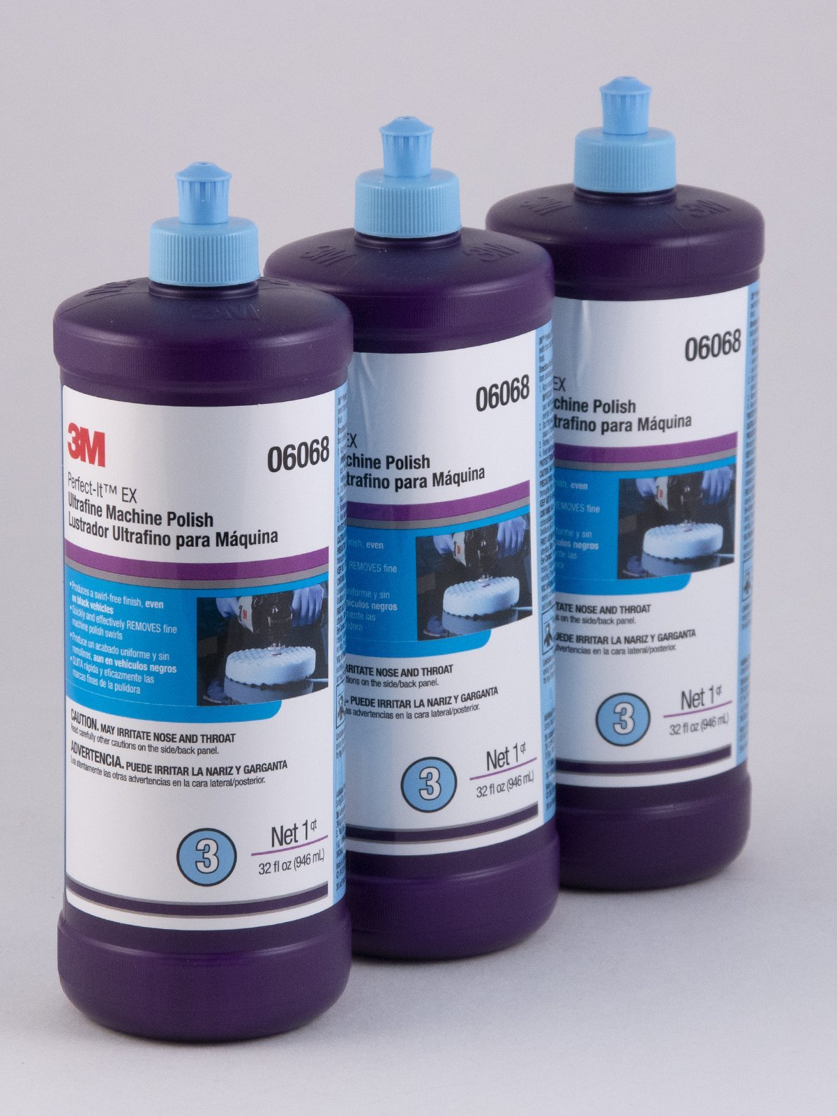 3M Perfect-It Ultrafine Machine Polish - 32 oz - 3-Pack - 06068