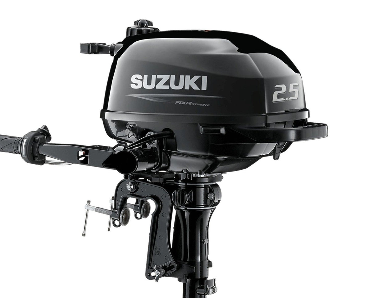 Suzuki Portable Outboard DF2.5S4 - 2.5HP - 15" Shaft - Tiller Handle
