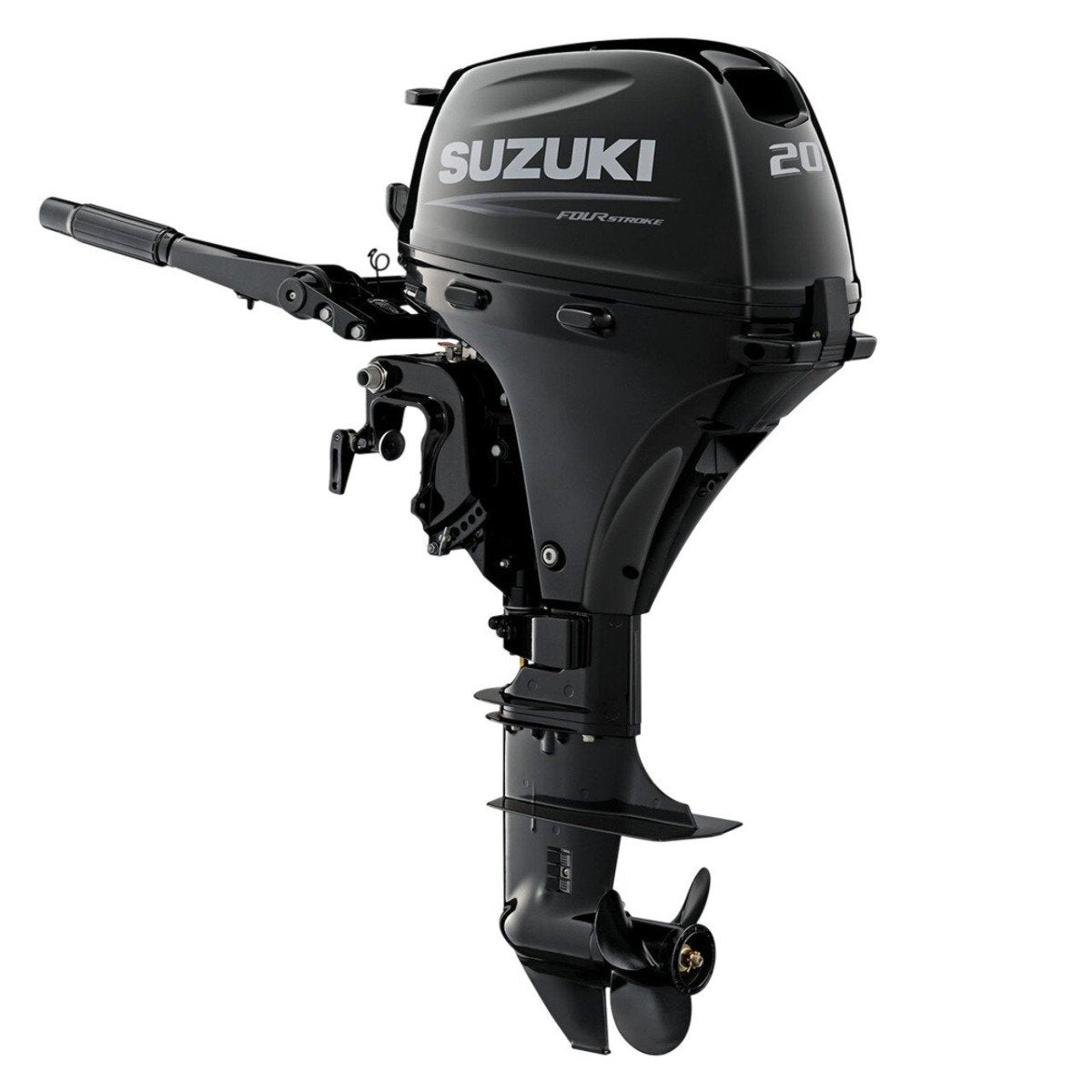 Suzuki Portable Outboard DF20AS4 - 20 HP - 15" Shaft - Tiller Handle