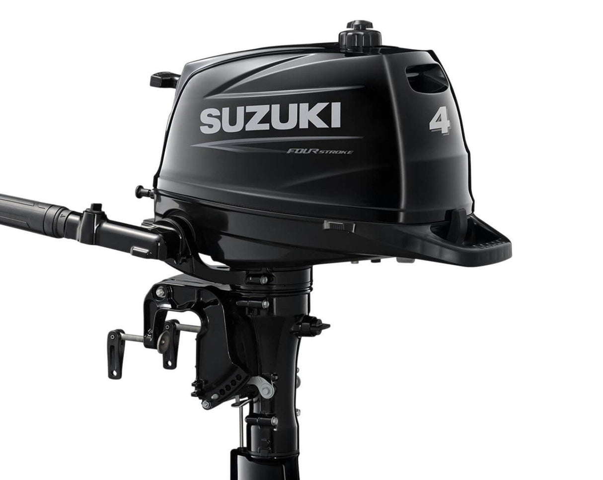 Suzuki Portable Outboard DF4AS4 - 4 HP - 15" Shaft - Tiller Handle