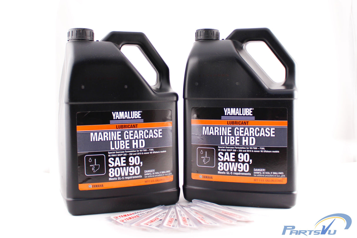 Yamaha Marine HD Gear Lube Oil Gallon & Gaskets Kit Outboard ACC-GLUBE-HD-GL 90430-08003-00 (Supersedes 90430-08020-00)