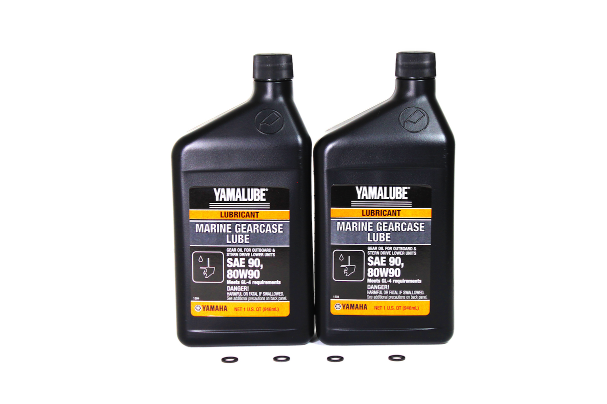 Yamaha Marine Gear Lube Oil Quarts & Gaskets Kit Twin Engine ACC-GEARL-UB-QT 90430-08003-00 (Supersedes 90430-08020-00)
