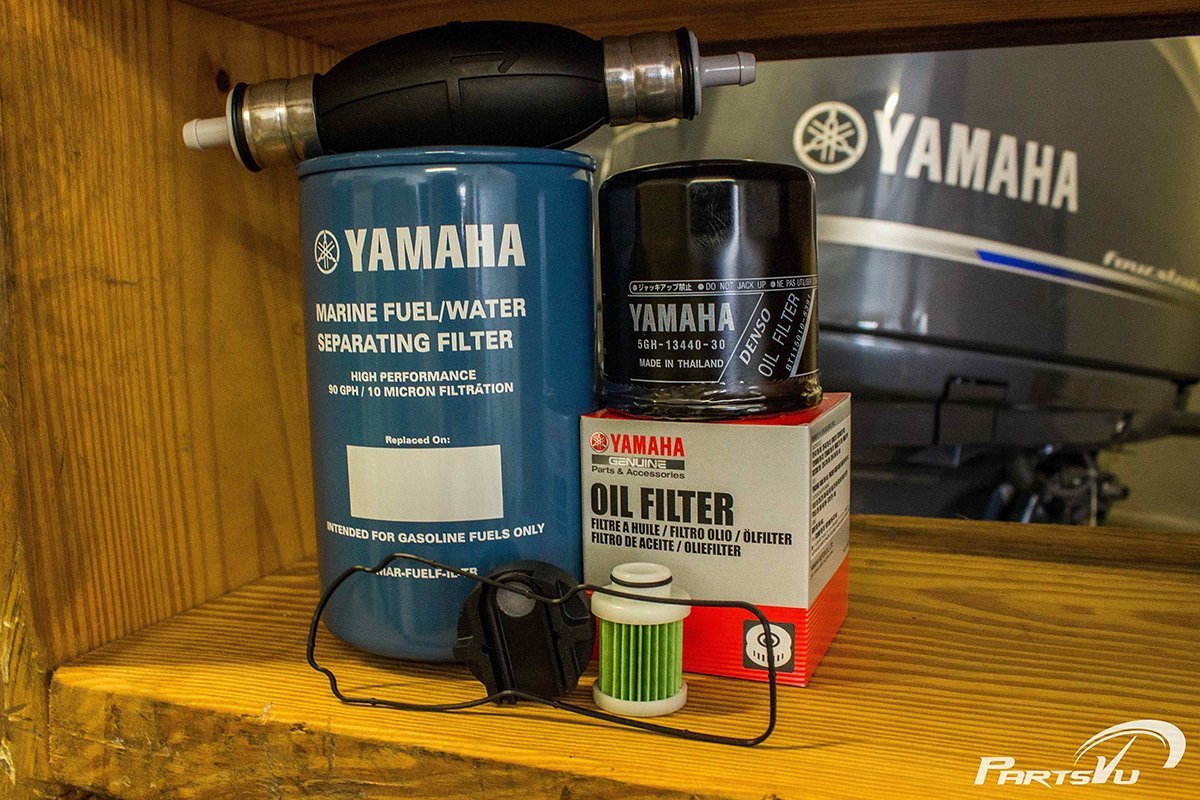 Yamaha 2006 to 2010 F115 Oil Fuel VST Filter Kit w/ Primer Bulb MAR-10MEL-00-00