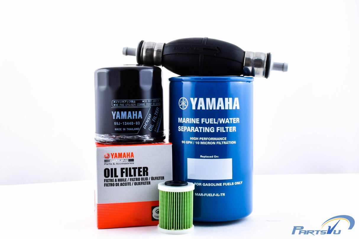 Yamaha F150 2006 & Newer Filter Kit with Primer Bulb Oil Fuel