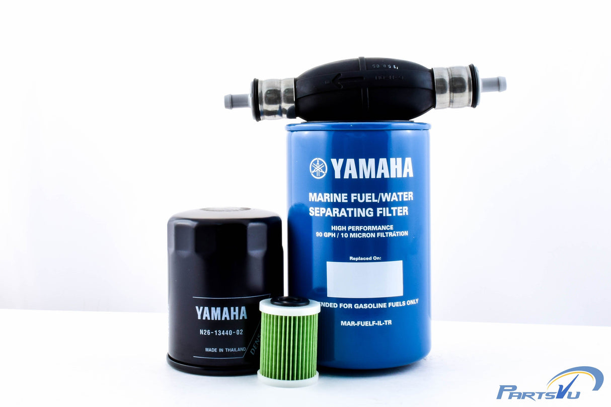 Yamaha F225 F250 F300 4.2L V6 Oil Fuel Filter Kit w/ Primer Bulb