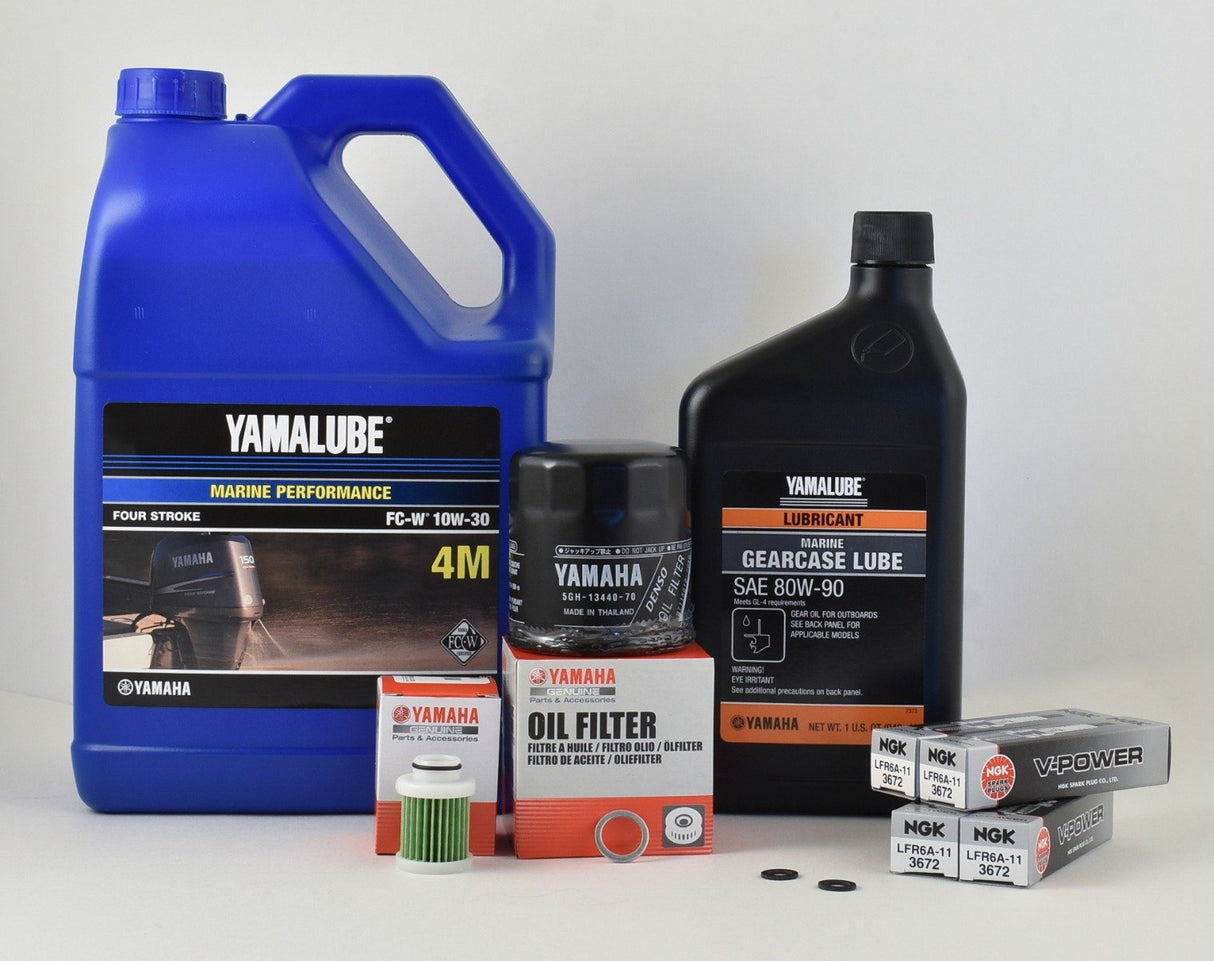 Yamaha F115 100 Hour Service Maintenance Kit - Yamalube 10W-30 - 2006-2014 ( See Models )