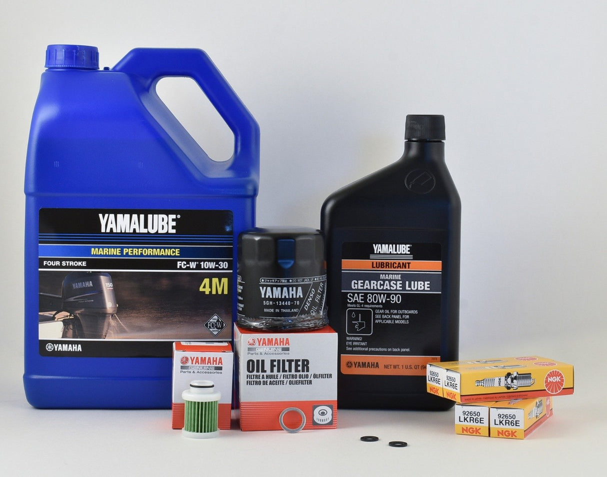 Yamaha F115 100 Hour Service Maintenance Kit - Yamalube 10W-30 - 2014-Current ( See Models )