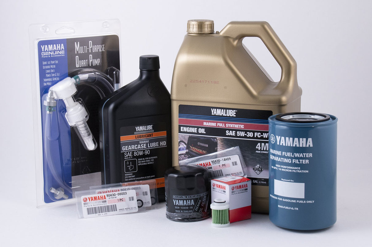 Yamaha VF115 SHO 20 Hour Service Maintenance Kit with HD Gear Lube - Yamalube 5W-30 Synthetic