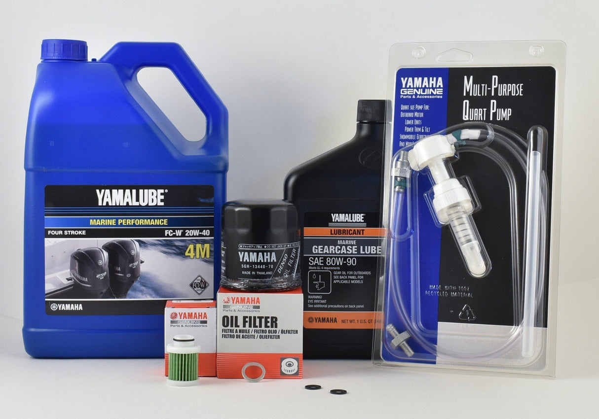 Yamaha F115 20 Hour Service Maintenance Kit - Yamalube 20W-40 - 2006-Current