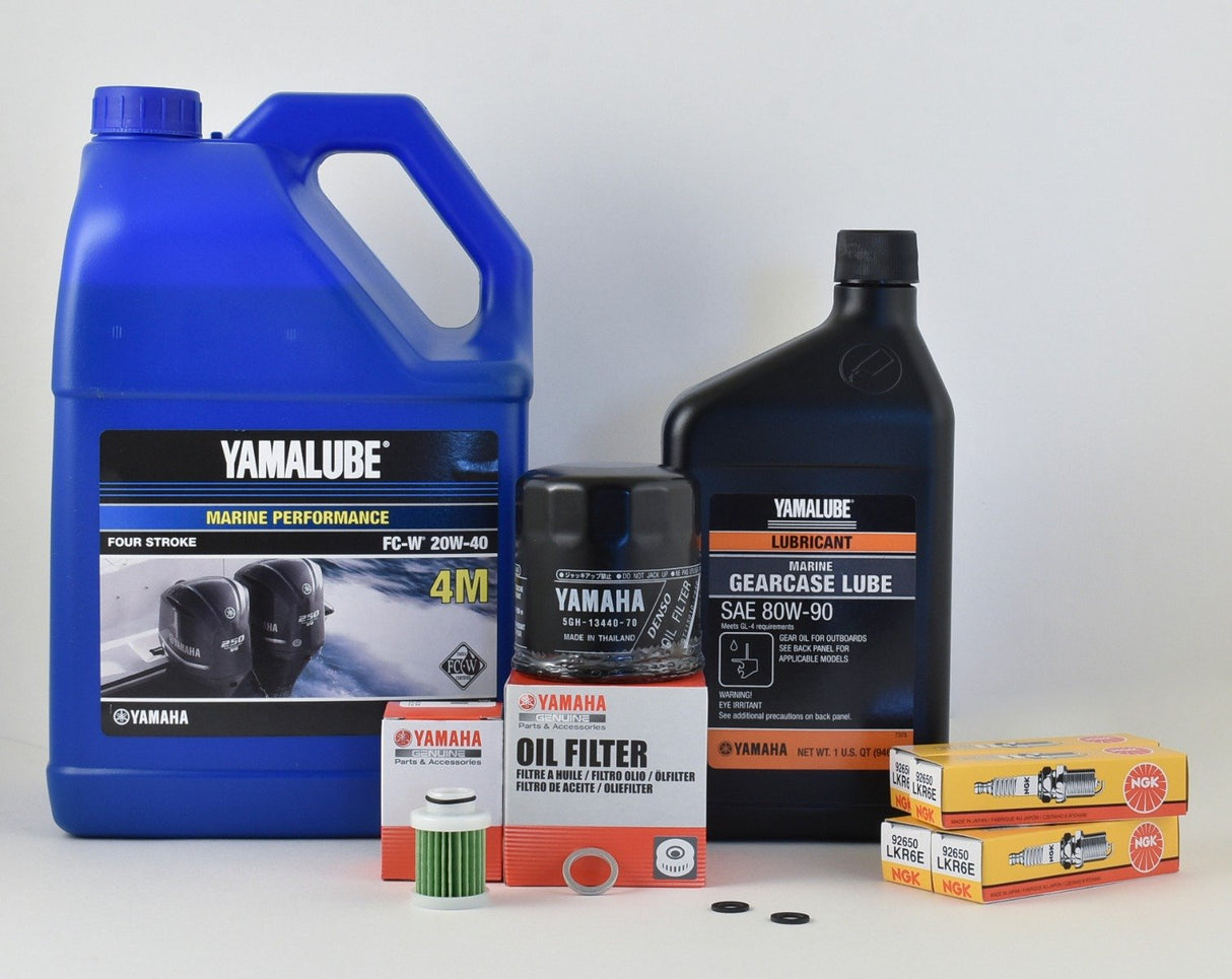 Yamaha F115 100 Hour Service Maintenance Kit - Yamalube 20W-40 - 2014-Current ( See Models )