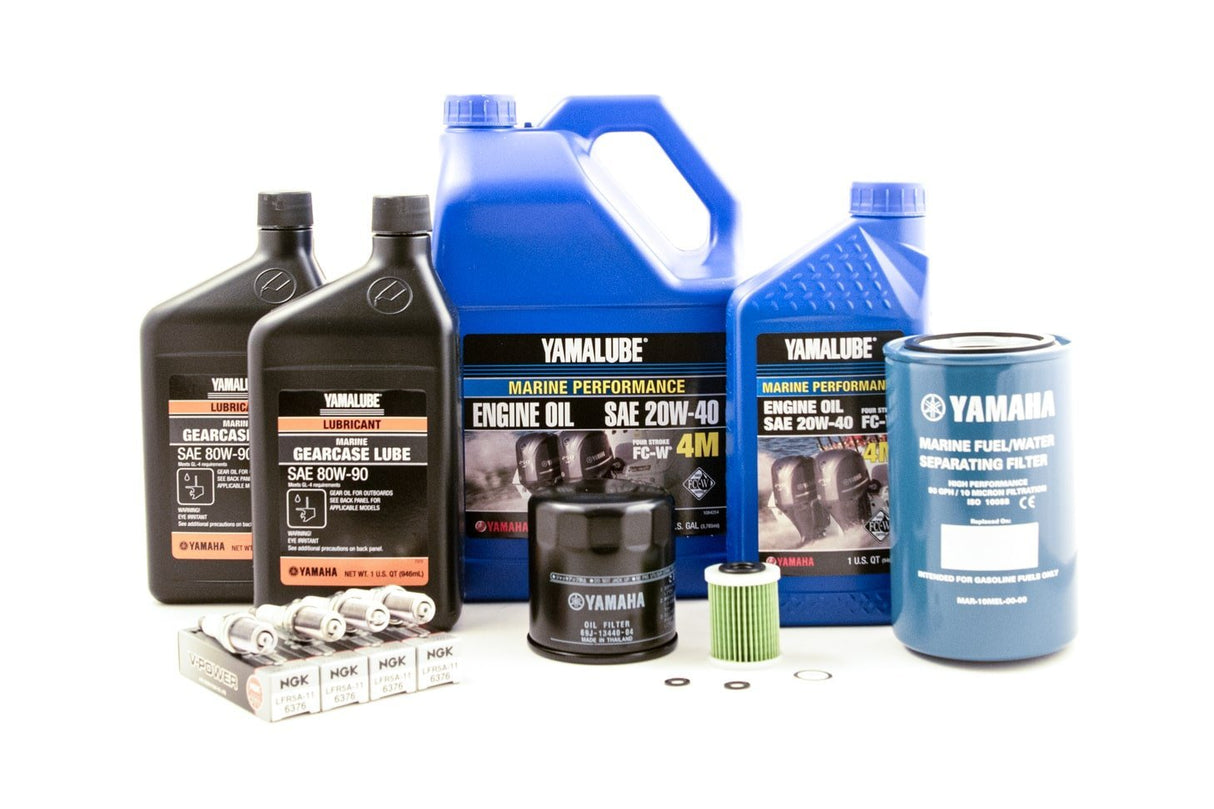Yamaha F150C 100 Hour Service Maintenance Kit - DEC Models Only - Yamalube 20W40 - 2017-Current