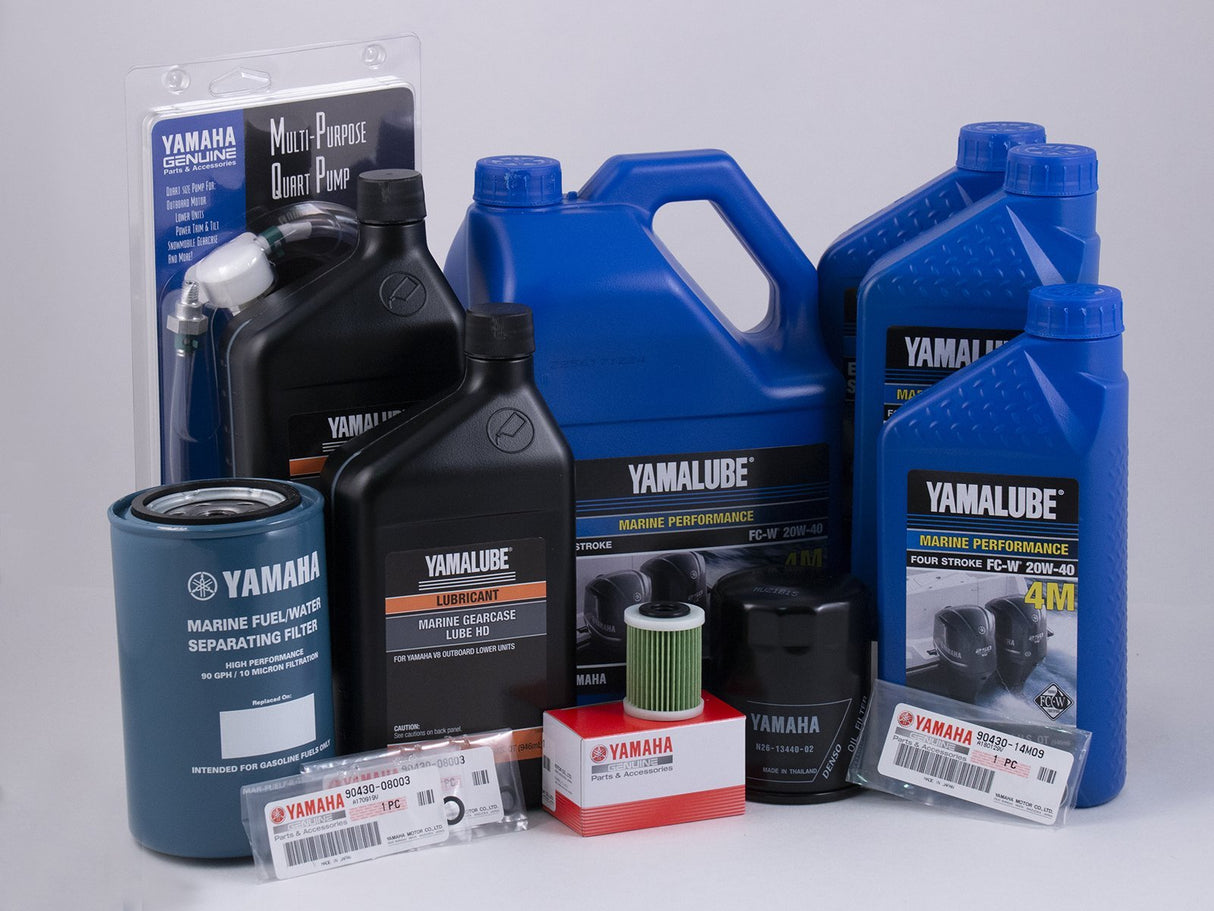Yamaha F225 F250 F300 4.2L V6 20 Hour Service Maintenance Kit - Yamalube 20W-40 - All Models -