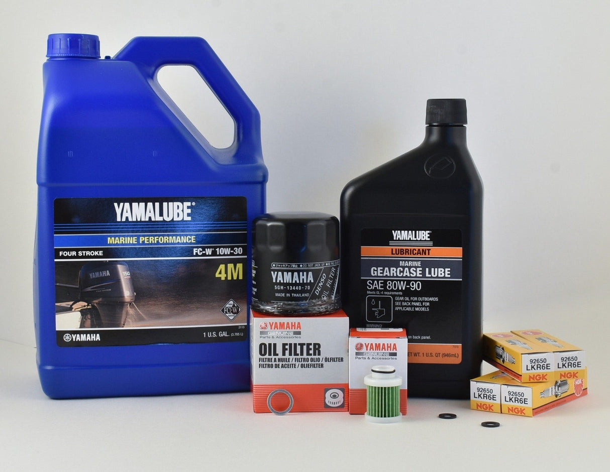Yamaha F90 100 Hour Service Maintenance Kit - Yamalube 10W-30 - 2016-Current (F90B)