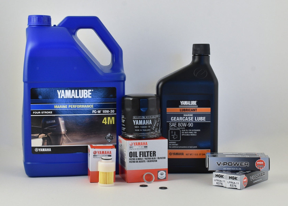 Yamaha F90 100 Hour Service Maintenance Kit - Yamalube 10W-30 - 2005