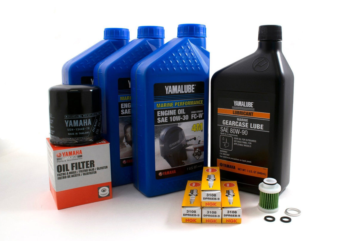 Yamaha F50 100 Hour Service Maintenance Kit - Yamalube 10W-30 - 2006 - Current