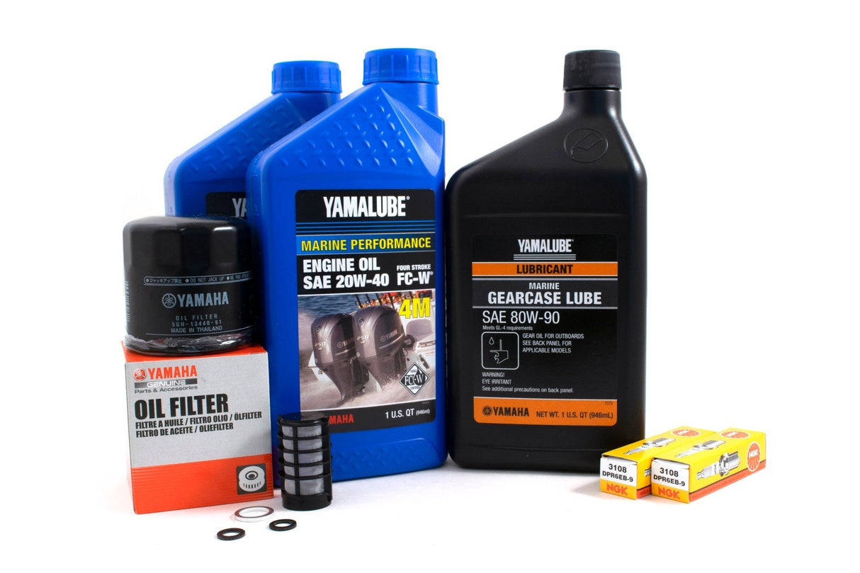 Yamaha F25B 100 Hour Service Maintenance Kit Yamalube 20W-40 - 2012-2018