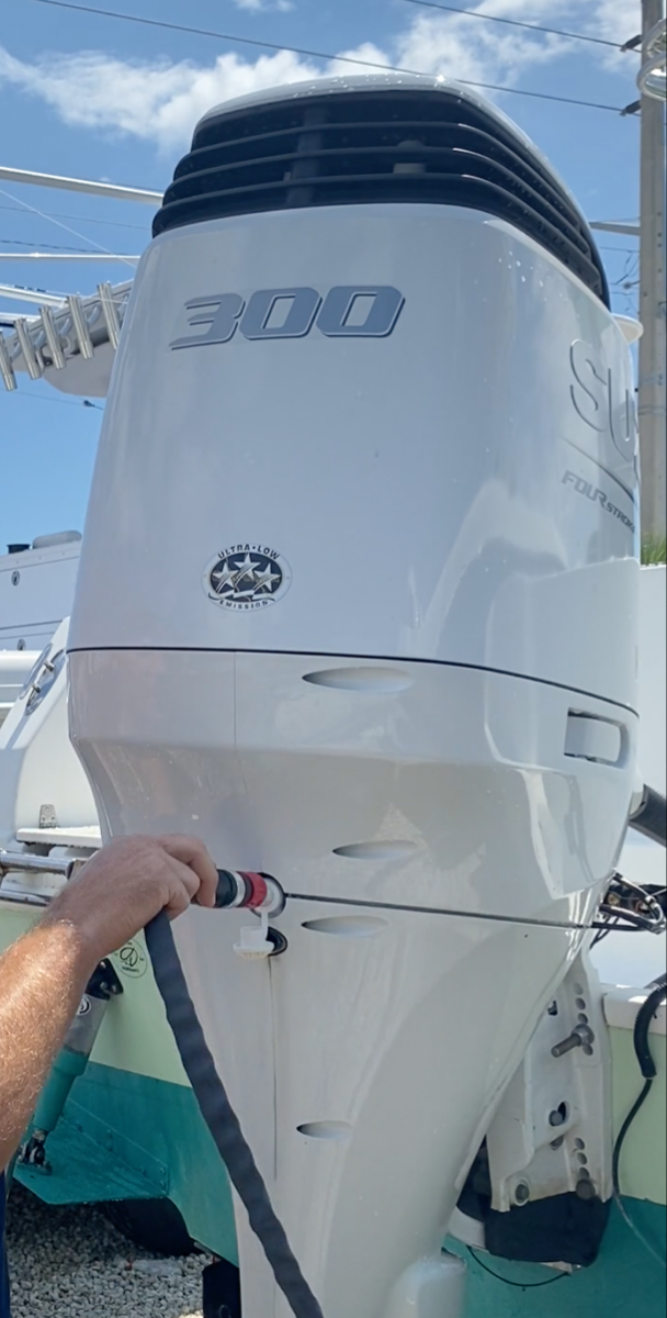 Flush-M - Suzuki Outboard Flushing Solution - White - DF25 to DF350HP Models