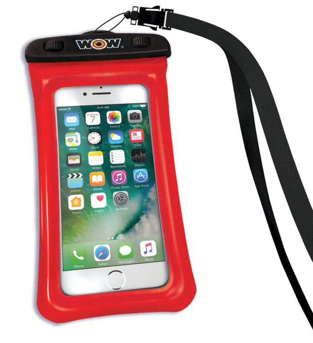WOW Watersports - H2O Proof Smart Phone Holder - 5" x 9" - Red - 18-5010R
