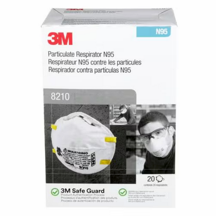 3M - Particulate Respirator - N95 - 20 Count - 8210