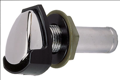 Perko - Gas Tank Vent with Splash Guard - Chrome Plated Zinc - ⅝" Hose - 0506DP4CHR