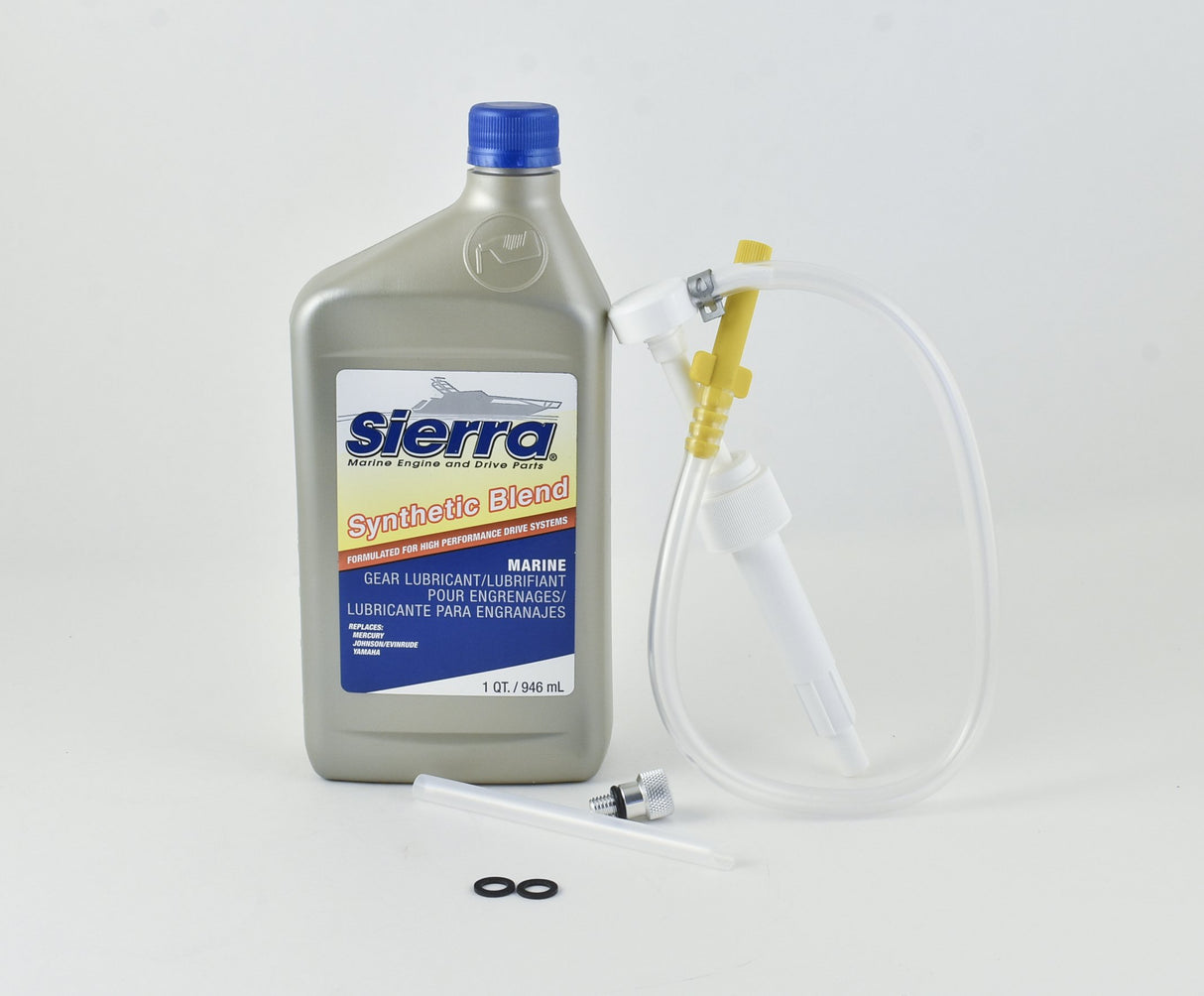 Sierra - Synthetic Blend Gear Lube Kit for Yamaha Outboard - w/ Gear Lube Pump - PVLK5026