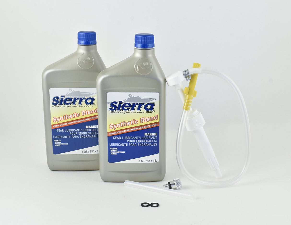 Sierra - Synthetic Blend Gear Lube Kit for Yamaha VF SHO V6 V8 Outboards - w/ Gear Lube Pump - PVLK5027