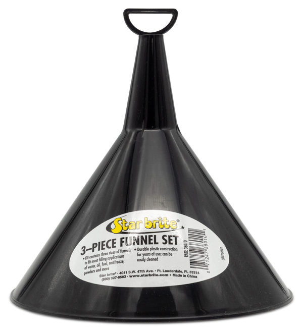 Starbrite - 3-Piece Plastic Funnel Set - 38010