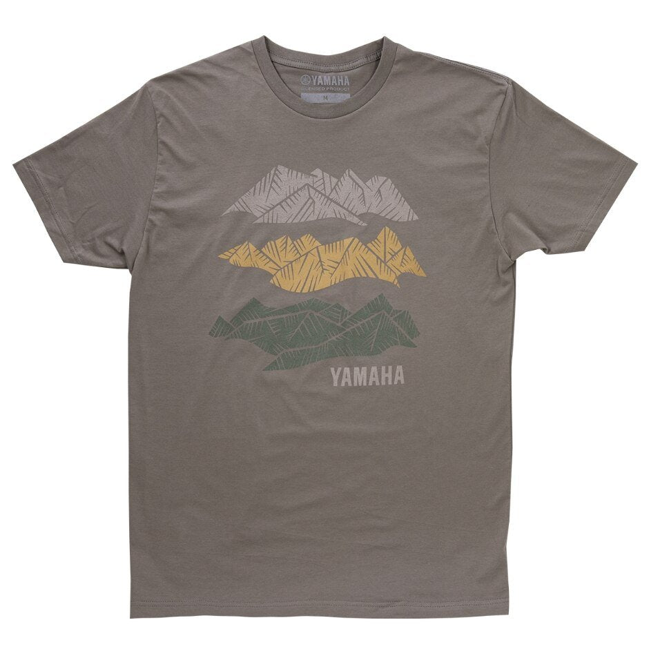 Yamaha Men's Adventure Mountain Tee - Gray/Green - L
