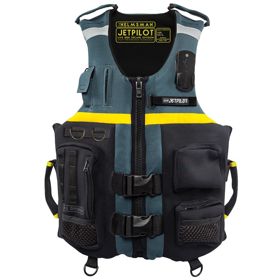 Yamaha Men's JetPilot Helmsman Neoprene 2-Buckle PFD-XS - S-Black/Blue