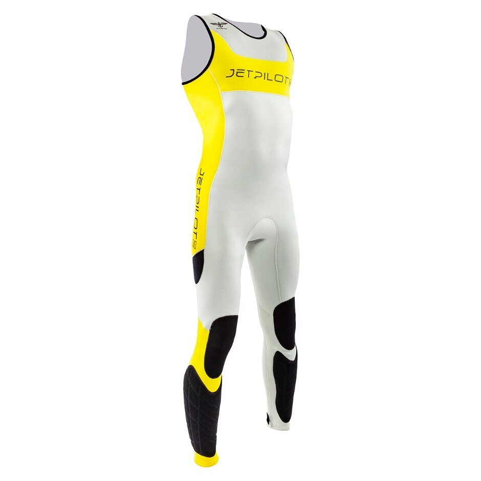 JetPilot F-86 Neoprene Ultimate Wetsuit John - Men's - Gray/Yellow/Black - L