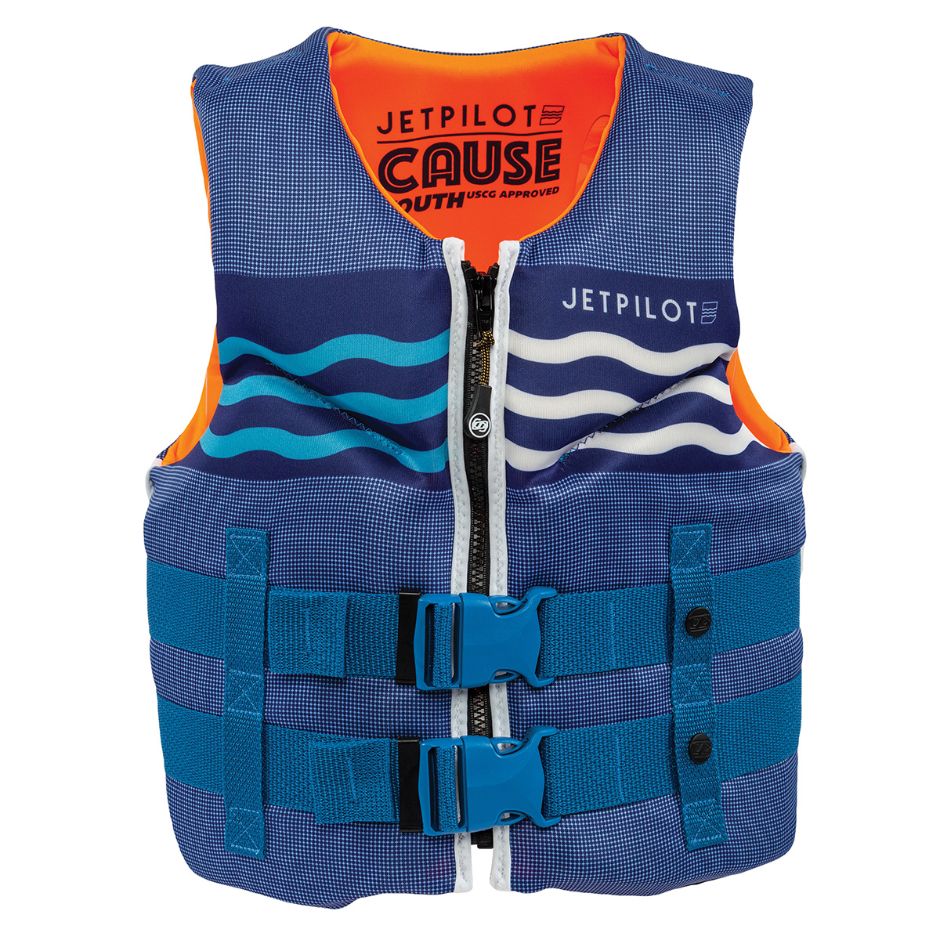 Yamaha Youth JetPilot Cause Neoprene PFD-One Size-Blue